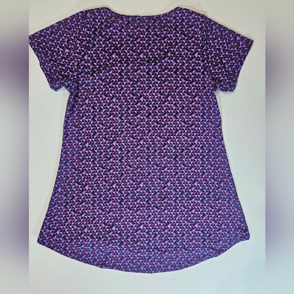 Lularoe Tunis Top Womens Size Small Purple Geometric Casual‎ Activewear Yoga Top - Picture 3 of 6
